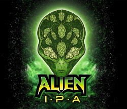 Alien IPA Craft Beer by Sierra Blanca Brewery in Moriarty New Mexico