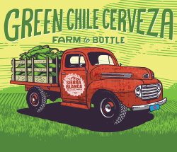 Green Chile Cerveza Craft Beer by Sierra Blanca Brewery NM